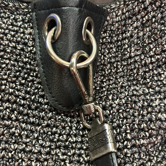 The Sak Indio Crochet Hobo Boho Shoulder Purse Removable Strap - Picture 8 of 8